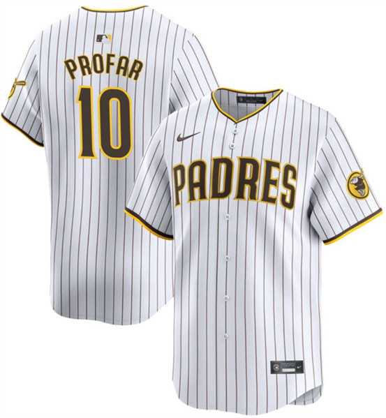 Men's San Diego Padres #10 Jurickson Profar White 2024 Home Limited Baseball Stitched Jersey Dzhi,We sell and wholesale Men's San Diego Padres #10 Jurickson Profar White 2024 Home Limited Baseball Stitched Jersey Dzhi on line form chian!